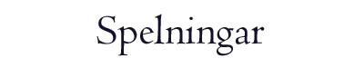 Spelningar